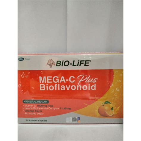 Bio Life Mega C Plus Bioflavonoid Sachet S Shopee Malaysia