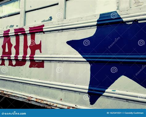Old Vintage White Rusted Bus Stock Image Image Of White Rusted