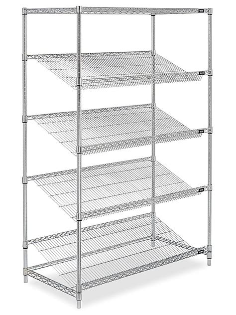 Slanted Wire Shelving 48 X 24 X 72 H 3127 Uline