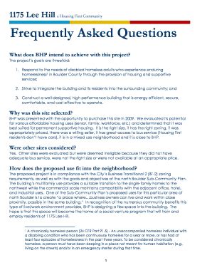 Fillable Online Boulderhousing Lee Hill A Housing First Community