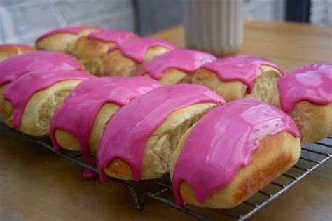 Pink Sticky Buns Recipe From Lucy Loves Food Blog Sticky Buns Bun