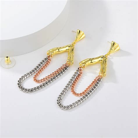 Unusual Dubai Big Dangle Earrings