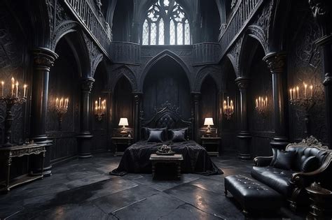 Premium Photo | Immersive Gothic Castle Interior Dark Mysterious ...