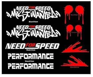 LYOMAN Car Stickers Exterior Need For Speed Performance Vinyl Car Bike