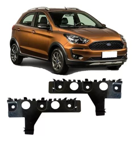 Par Guia Suporte Parachoque Dianteiro Ford Ka