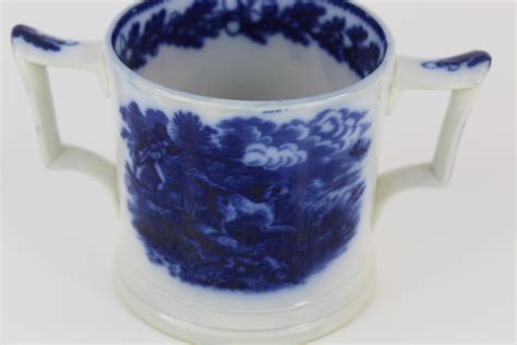 Lot Flow Blue Large Double Handle Loving Cup