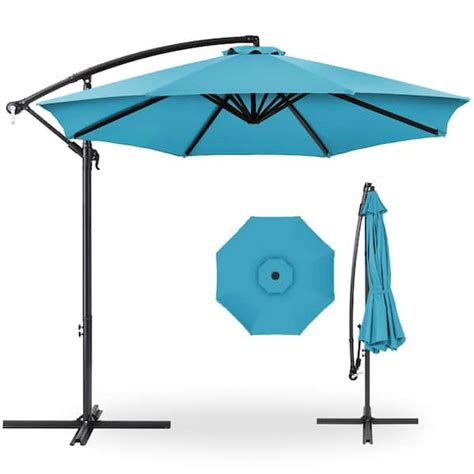 Reviews For Best Choice Products 10 Ft Aluminum Offset Round Cantilever Patio Umbrella With