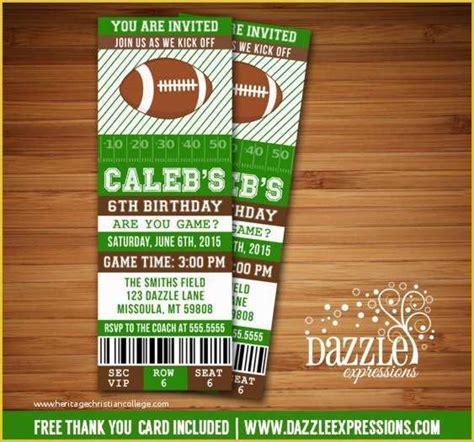 Free Printable Sports Birthday Invitation Templates