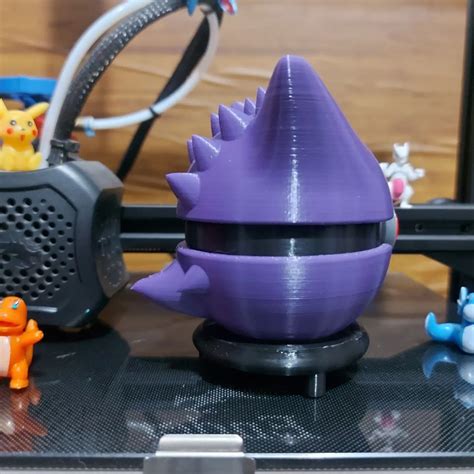 🐉 Gengar Pokeball・ Stl File For ・cults