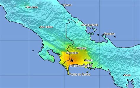 Un Terremoto De Magnitud Sacude La Frontera Entre Costa Rica Y