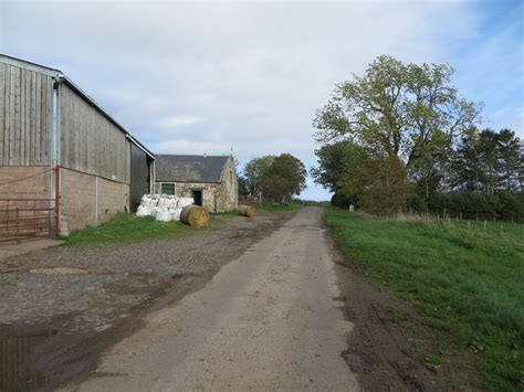 Minor Road And Farm Buildings At Peter Wood Geograph Britain