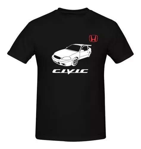 Playera Mod Honda Civic Estampado Reflejante