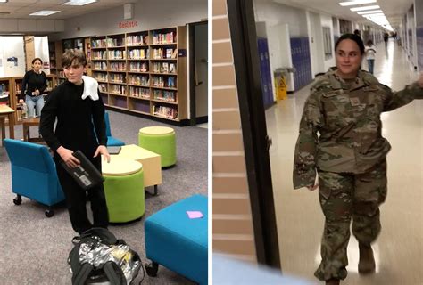 Video Captures Moment Military Mom Returns Home Surprises Son—watch