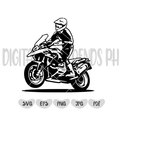 Offroad Biker Svg Motorbike Rider Svg Motorcycle Svg Bike Inspire