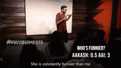 She Is Consistently Funnier Than Me Aakash Mehta GIF - She Is ...