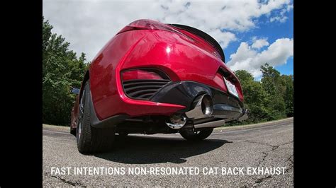 Fast Intentions Non Resonated Cat Back Exhaust On A 2017 Infiniti Q60