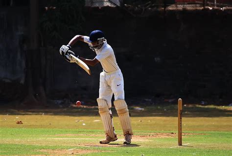 Hd Wallpaper Batsman Cricket Defense Ball Game India Competition