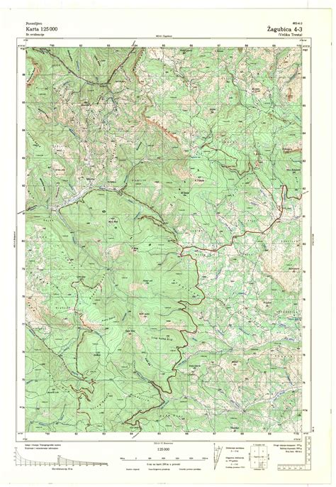 Topografske Karte Srbije Jna Zagubica