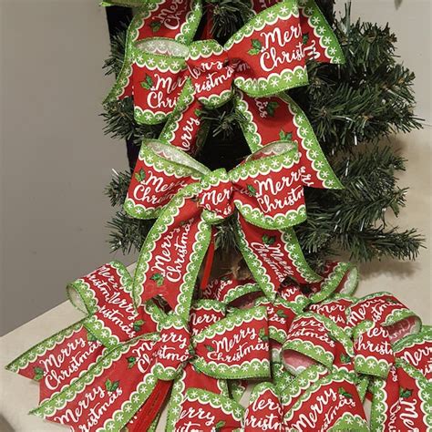 Christmas Tree Bows Etsy