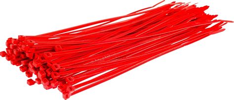 Gocableties Lot de 100 Serre câbles Rouge 300 mm x 4 8 mm Qualité