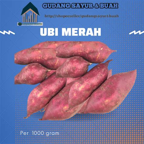 Jual Ubi Merah Mentah 1 Kg Shopee Indonesia