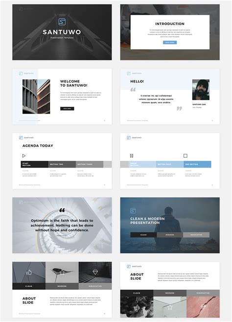 Santuwo Powerpoint Presentation Template Behance
