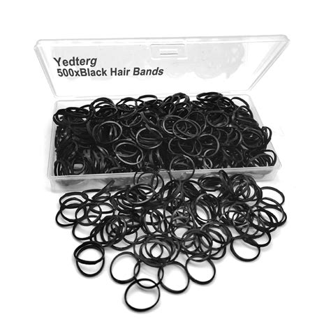 Black Elastic Hair Bands Yedtreg 500pcs Small Hair Rubber Bands With