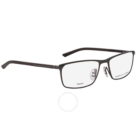 Porsche Design Demo Rectangular Titanium Mens Eyeglasses P8287 C 54 4046901961183 Eyeglasses