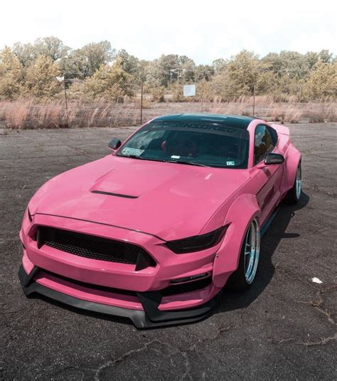 Pink Mustang Car