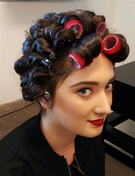 Pin By Iowa Hair Enthusiast On Hair Up Close May 2018 Up Hairstyles Hair Rollers Hair Styles