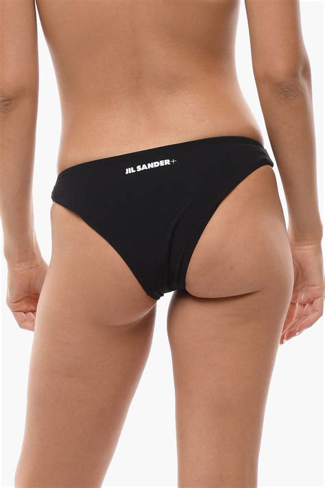 Jil Sander Bikini Slip With Back Logo Print Women Glamood Outlet