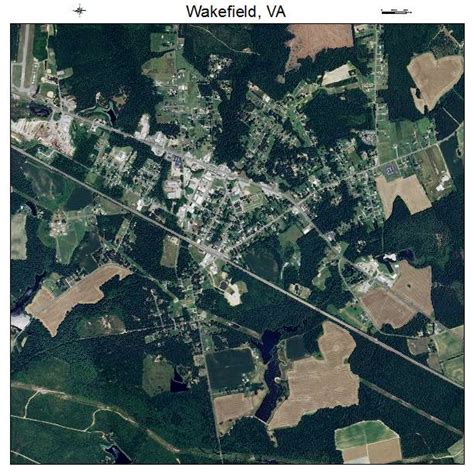 Aerial Photography Map of Wakefield, VA Virginia