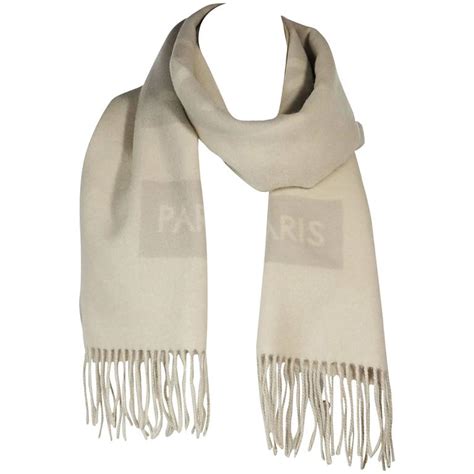 Light Grey Louis Vuitton Cashmere Scarf For Sale At 1stdibs