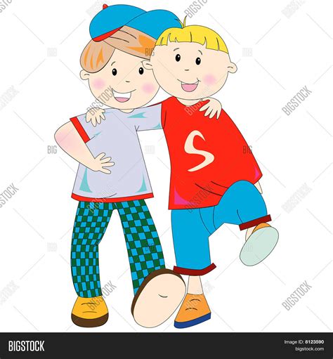 Best Friends Cartoon Vector And Photo Bigstock