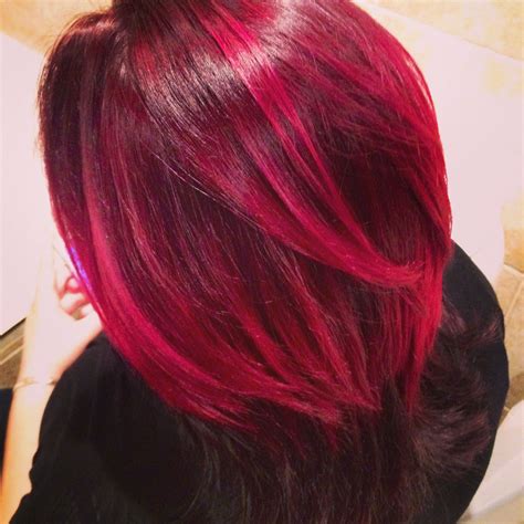 Magenta Hair Done With Jerome Russell Punky Color Rosered Hair Color Pictures Hair Color