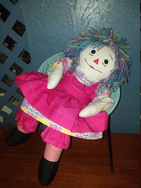 Classic Ivory 20 Raggedy Ann Handmade Doll Rag Doll Baby Etsy