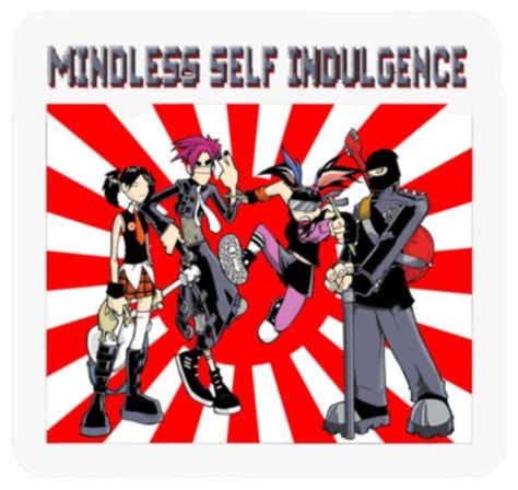 Mindless Self Indulgence Merch Stickers Sold By Interplay Expanding