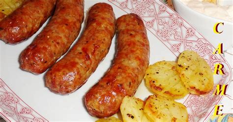 Chorizos Criollos Con Patatas Al Horno Receta De Carme Castillo Cookpad