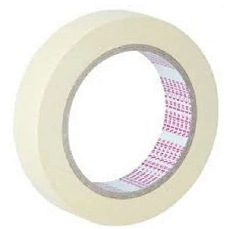 White Meter Plain Round Single Sided Crepe Paper Masking Tapes At