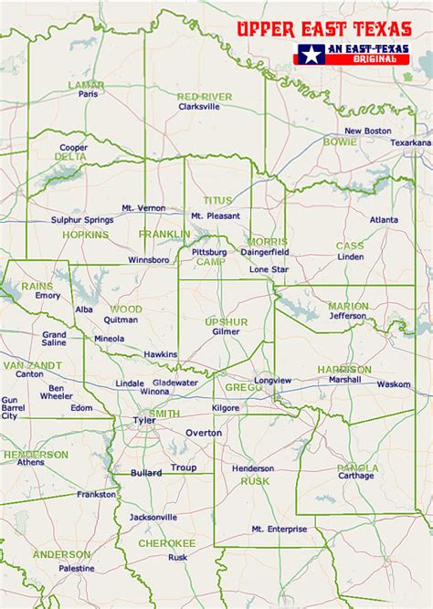 East Texas Maps Maps Of East Texas Counties List Of Texas Counties