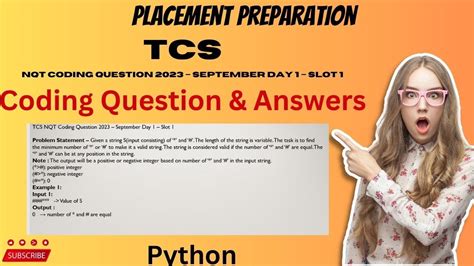 Tcs Nqt Coding Question September Day Slot Youtube