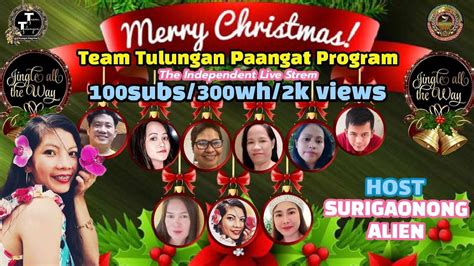 Ls Team Tulungan Paangat Program Surigaonong Alien Is Going Live