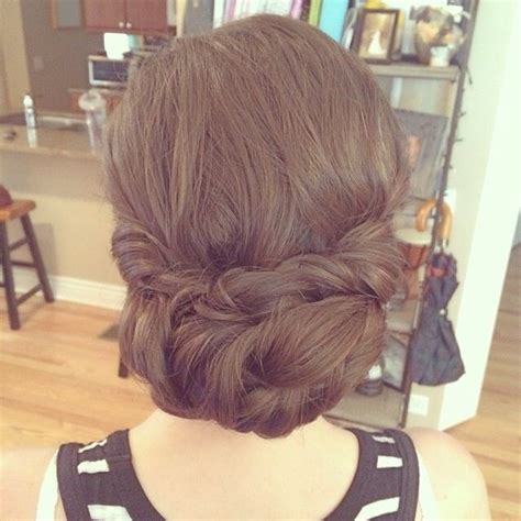 Wedding Hair Inspiration Elegant Low Bun With Twists