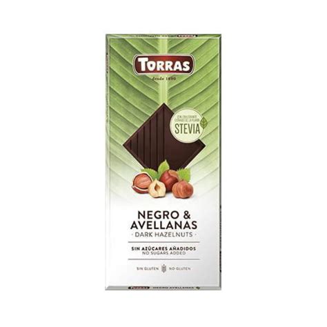 Ciocolata Neagra Cu Alune Fara Zahar Si Gluten 54 Cacao Stevia 125g