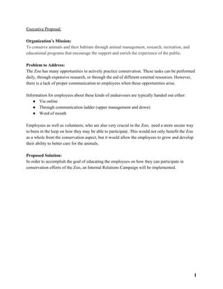 Organizational Internal Communications Plan Pdf