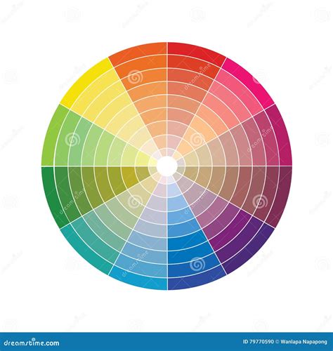 Color Wheel Pantone for Printing Stock Vector - Illustration of icon ...