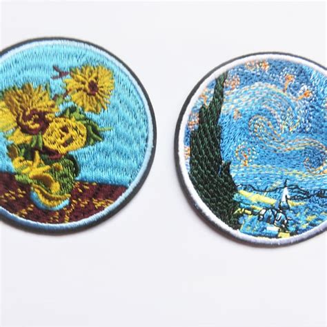 Van Gogh Iron On Patches Etsy