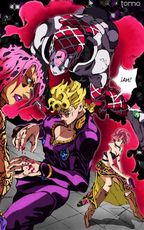 Jojos Vento Aureo Manga Giorno Trish Diavolo By Tomouwu On Deviantart