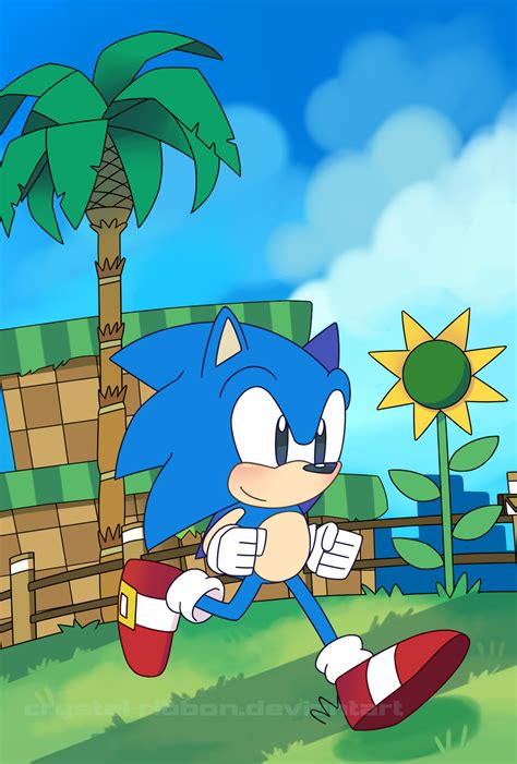 2022 Postcard Classic Sonic By Crystal Ribbon On Deviantart