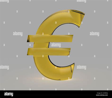 Euro Symbol Sign Isolated Eur D Render Stock Photo Alamy